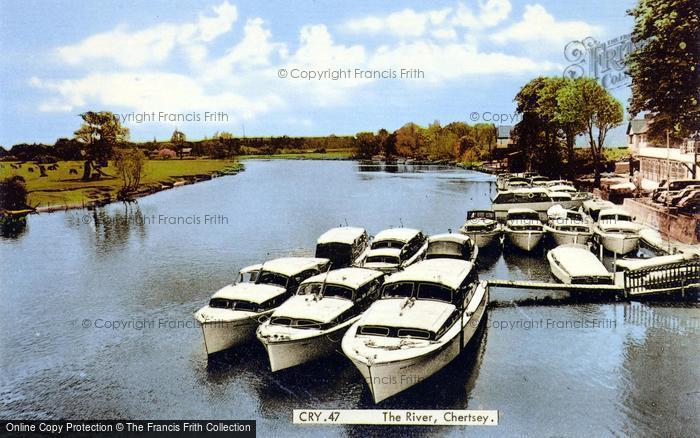 Photo of Chertsey, The River 1962