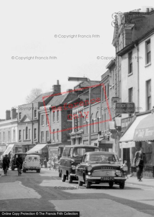 Photo of Chertsey, Traffic In Guildford Street 1962