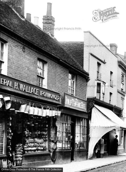 Photo of Chesham, Ironmonger Shop In High Street 1897