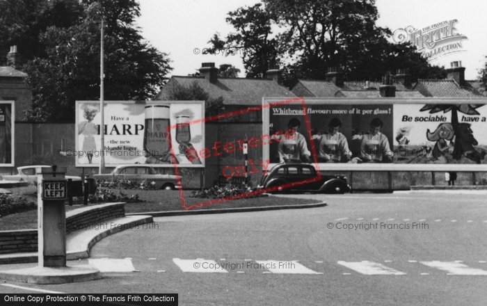 Photo of Cheshunt, Billboards By The Roundabout c.1965
