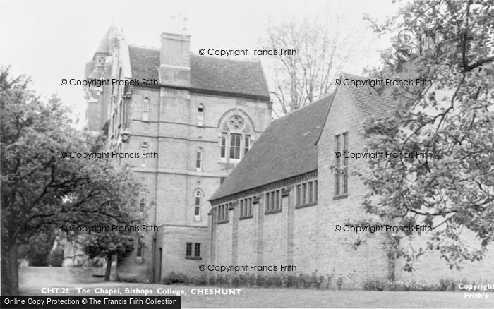 Photo of Cheshunt, The Chapel, Bishops College c.1960