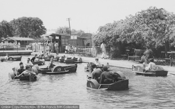 Photo of Chessington, Zoo, The Crowded Boating Lake c.1965
