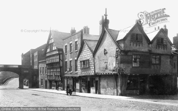 Photo of Chester, Bridge Street, The Ship Inn 1888