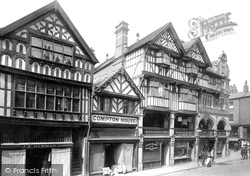 Bridge Street, Ye Olde Crypt And New Corner 1895, Chester