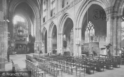 Cathedral, Across South Transept 1923, Chester