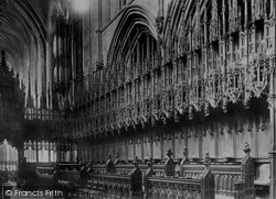 Cathedral, Choir Stalls 1895, Chester