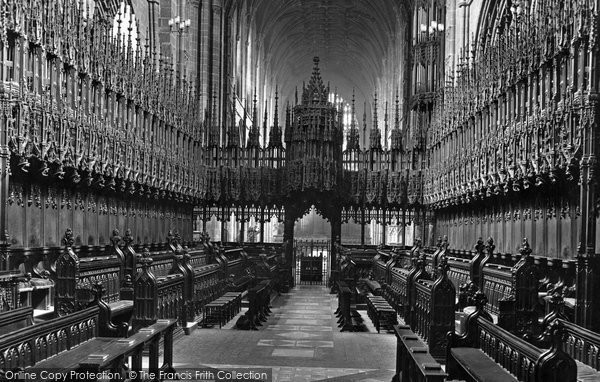 Photo of Chester, Cathedral, Choir Stalls 1914