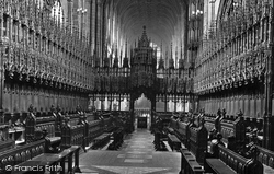 Cathedral, Choir Stalls 1914, Chester