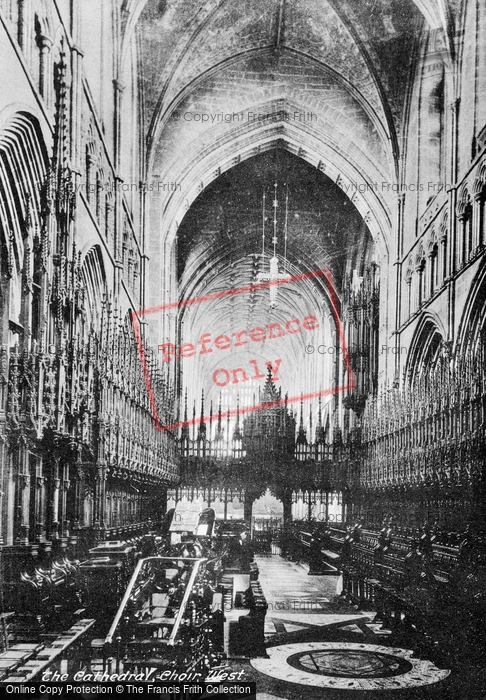 Photo of Chester, Cathedral, Choir West c.1877