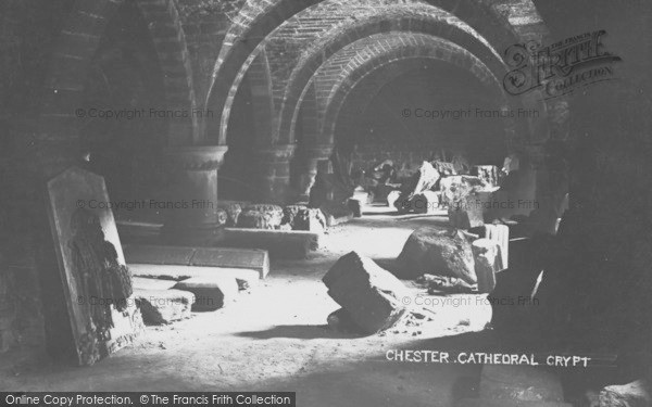 Photo of Chester, Cathedral Crypt c.1930