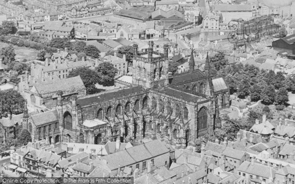 Photo of Chester, Cathedral From The Air c.1950