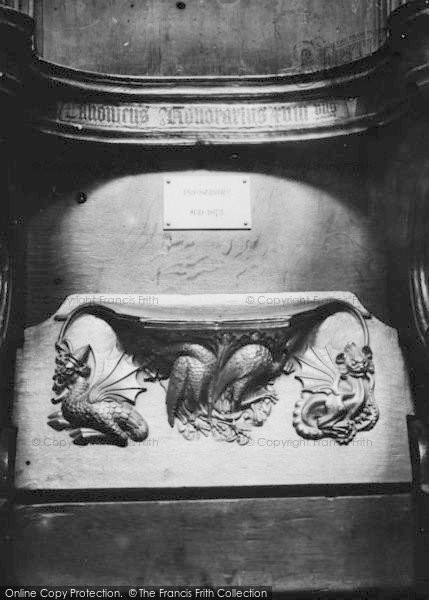 Photo of Chester, Cathedral, Miserere Seat, The Resurrection 1913