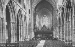 Cathedral, Nave East 1903, Chester