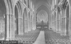 Cathedral, Nave East 1914, Chester