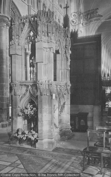 Photo of Chester, Cathedral, St Werbergh's Shrine 1923