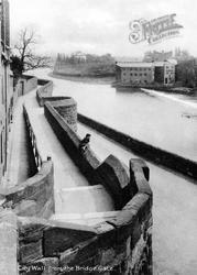 City Wall From The Bridge Gate c.1900, Chester
