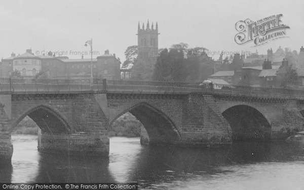 Photo of Chester, Dee Bridge And Church 1923