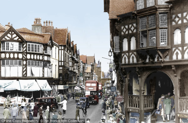 Photo of Chester, Eastgate Street c.1955