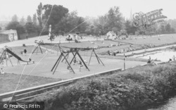 Chester-Le-Street, Riverside Park And Paddling Pool c.1955, Chester-Le-Street