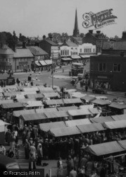 Chester-Le-Street, The Market c.1955, Chester-Le-Street