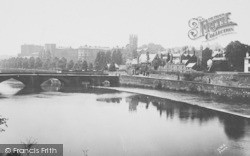 Old Dee Bridge And Castle c.1930, Chester