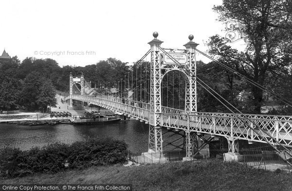 Photo of Chester, Queen's Park Bridge 1923