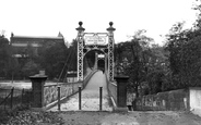 Queens Park Suspension Bridge c.1930, Chester