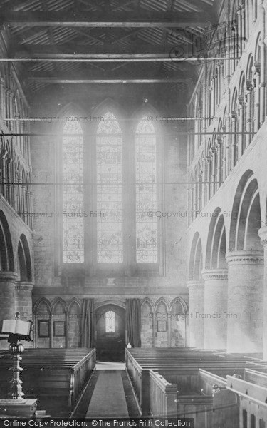 Photo of Chester, St John's Church, Nave West 1895