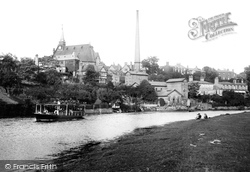 St Paul's Church And River Dee 1914, Chester