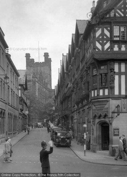 Photo of Chester, St Werburgh Street 1949