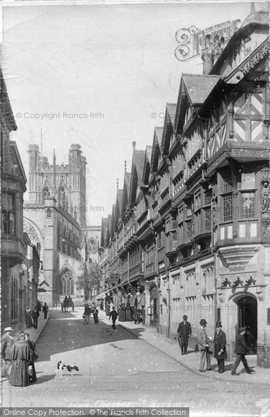 Photo of Chester, St Werburgh Street And Cathedral 1900