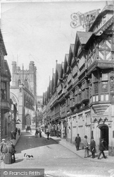 St Werburgh Street And Cathedral 1900, Chester