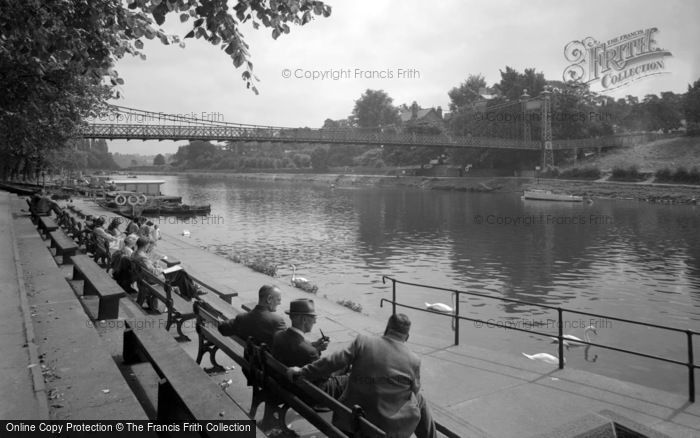 Photo of Chester, Suspension Bridge 1949