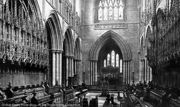 Photo of Chester, The Cathedral, Choir East 1888