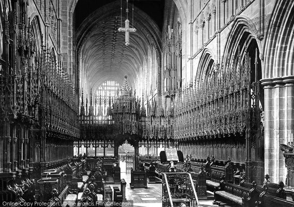 Photo of Chester, The Cathedral, The Choir Looking West 1888