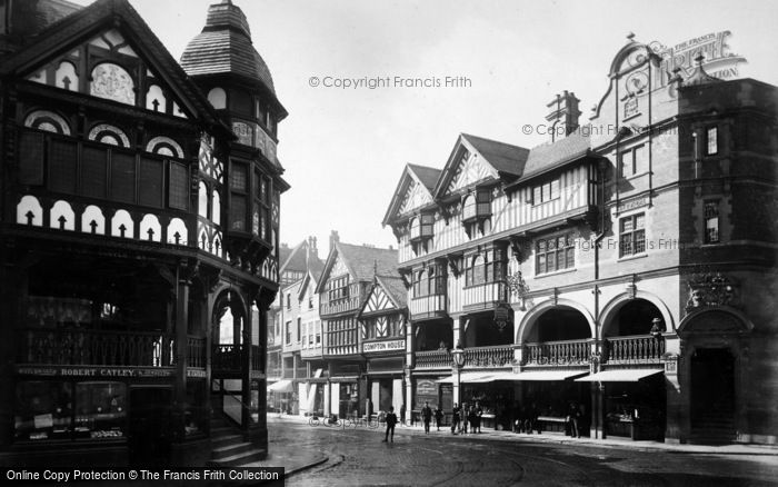 Photo of Chester, The Cross And Bridge Street c.1895