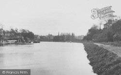 The Dee From Queens Park Bridge c.1930, Chester
