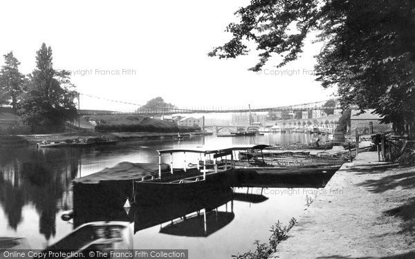 Photo of Chester, The Suspension Bridge 1888