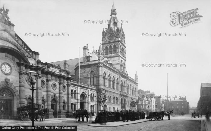 Photo of Chester, The Town Hall c.1880