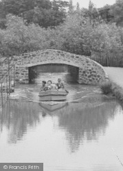Motor Boat On The Waterways c.1955, Chester Zoo