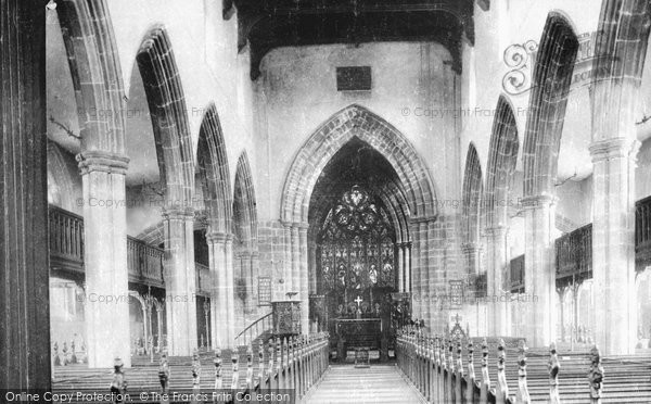 Photo of Chesterfield, Church Interior 1896