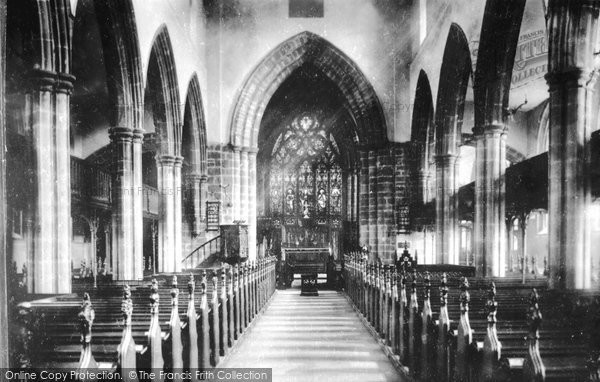 Photo of Chesterfield, Church Interior 1902