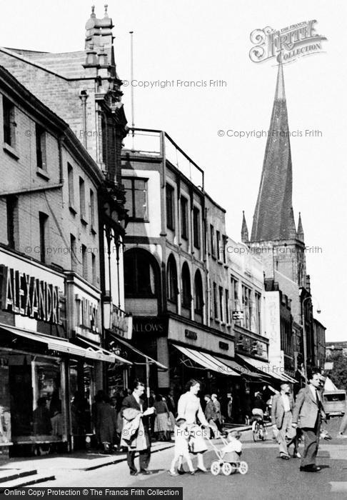 Photo of Chesterfield, High Street c.1955