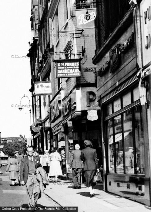 Photo of Chesterfield, High Street c.1955