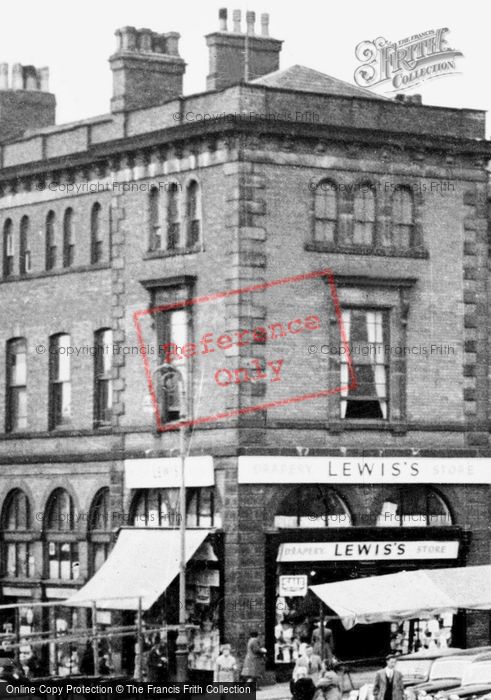 Photo of Chesterfield, Market Place c.1955