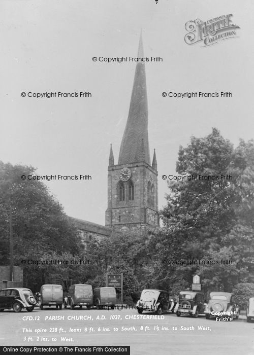 Photo of Chesterfield, Parish Church c.1950