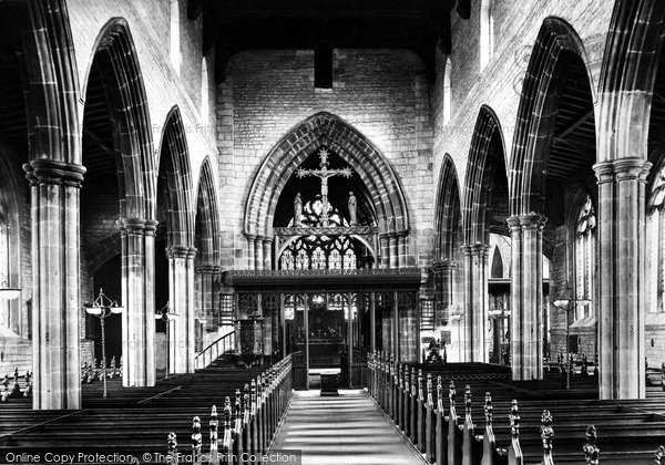 Photo of Chesterfield, Parish Church Interior 1919
