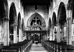 Parish Church Interior 1919, Chesterfield