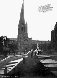 Parish Church North View 1919, Chesterfield