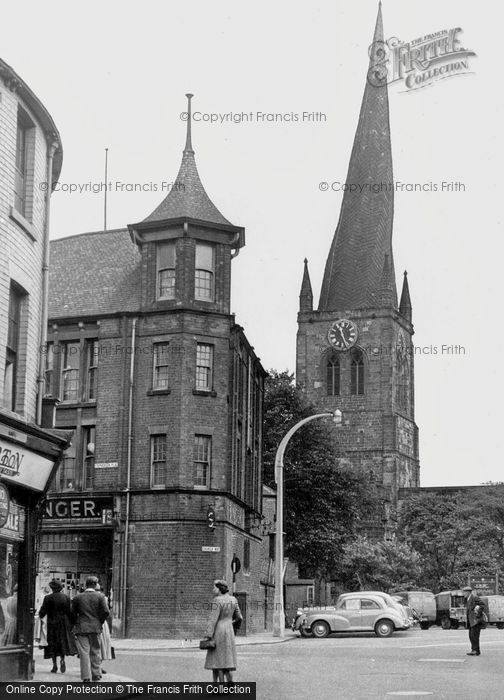 Photo of Chesterfield, Parish Church Of St Mary And All Saints c.1955